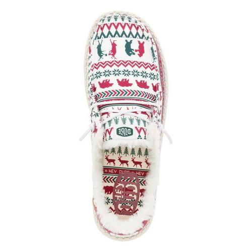 Women's HEYDUDE Wendy Holiday Cheers Shoes - Primary Image