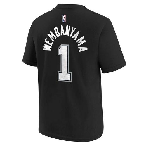 Nike Kids' San Antonio Spurs Victor Wembanyama #1 Icon Name & Number T-Shirt - Primary Image