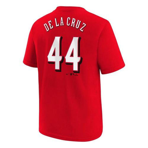 Nike Kids' Cincinnati Reds Elly De La Cruz #44 Home Name & Number T-Shirt - Primary Image