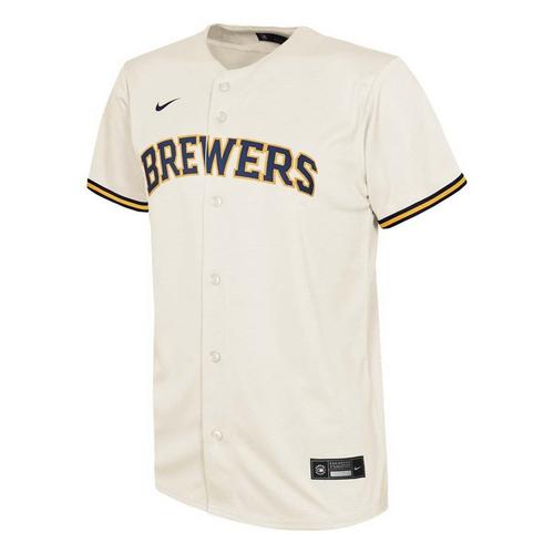 Nike Kids' Milwaukee Brewers Garrett Mitchell #5 Home Jersey - Primary Image