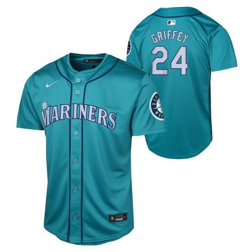 Nike Kids' Seattle Mariners Ken Griffey Jr #24 Cooperstown Jersey - Primary Image
