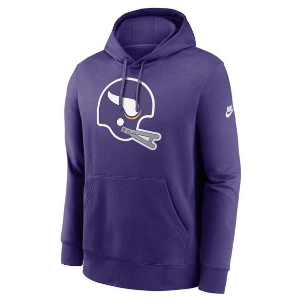 Minnesota Vikings Nike 2024 Rewind Club Hoodie Small Purple