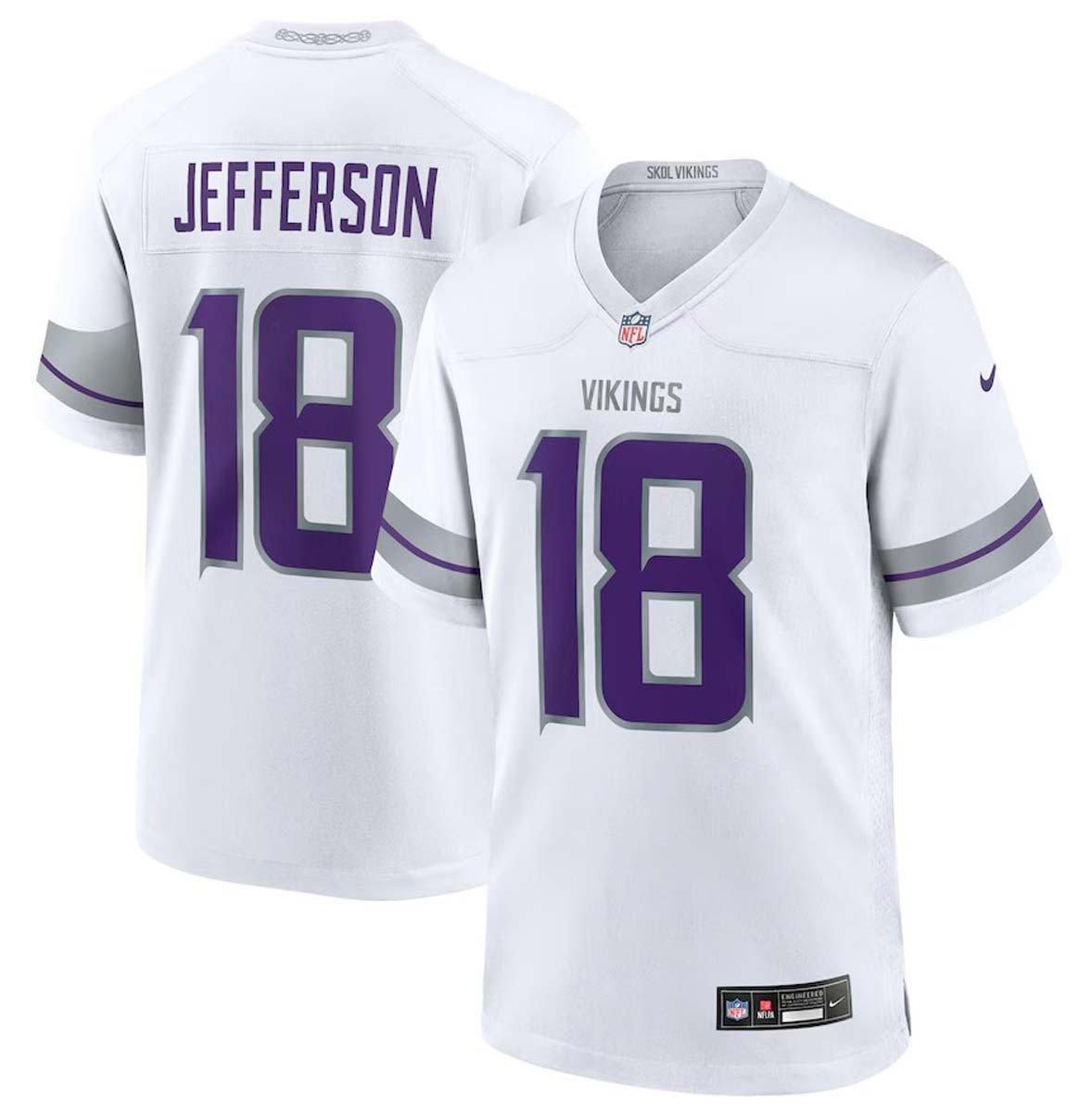 Nike Minnesota Vikings Justin Jefferson #18 Winter Warrior Game