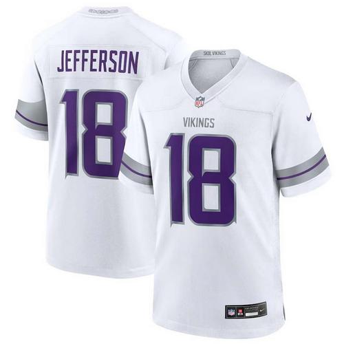 Nike Minnesota Vikings Justin Jefferson #18 Winter Warrior Game Jersey - Primary Image
