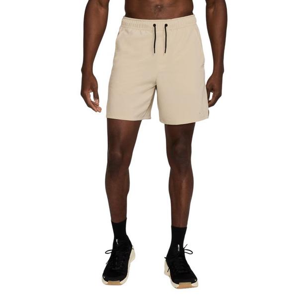 Men's Nike Unlimited Dri-FIT 7" Unlined Versatile Shorts Large Desert Khaki/Black/Desert Khaki