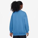 Kids' Nike Sportswear Club Fleece Oversized Crewneck Sweatshirt - Thumbnail 2 of 2