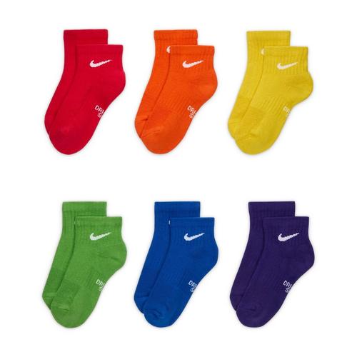 Kids' Nike Everyday Medium Cushion 6 Pack Quarter Socks - Primary Image
