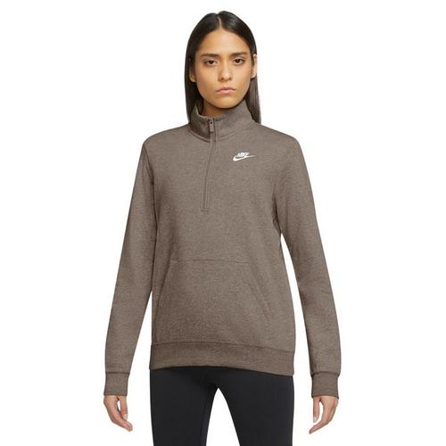 Women's Nike Club Fleece Long Sleeve 1/4 Zip - Primary Image