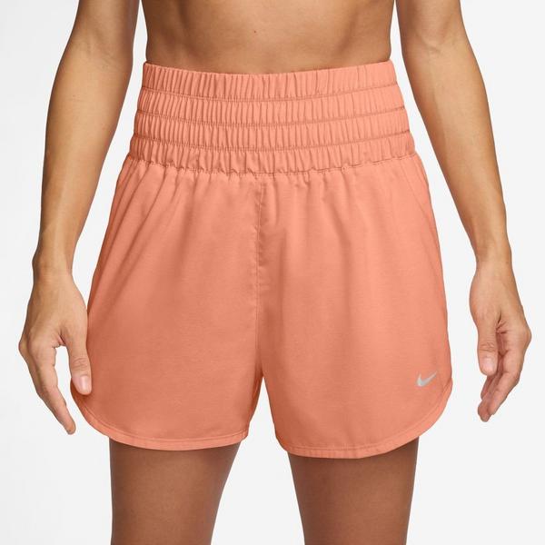 Women's Nike Dri-FIT One Ultra High-Waisted Shorts XSmall Apricot Agate/Htr/Reflective Silv