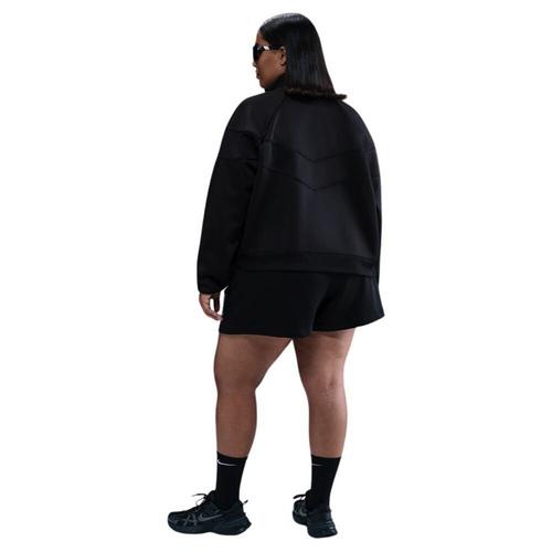 Women's Nike Plus Size Sportswear Club Fleece Mid-Rise Graphic Shorts - Primary Image