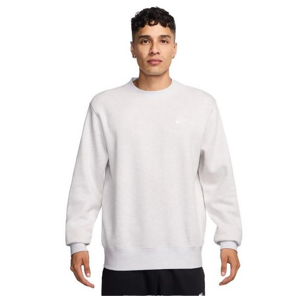 Nike Club Fleece Crewneck Sweatshirt 3XLarge Birch Heather/White