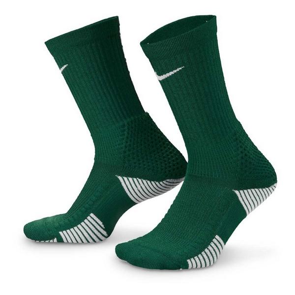 Men's Nike Elite 2.0 Crew Basketball Socks Large Green/White