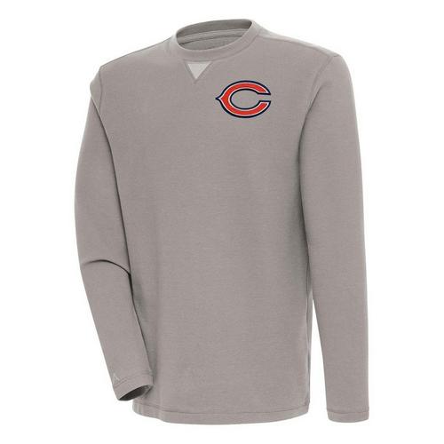 Antigua Chicago Bears C Chest Crest Flier Bunker Crewneck - Primary Image