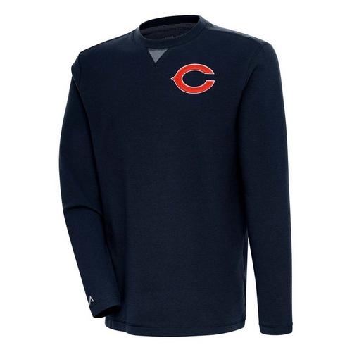Antigua Chicago Bears C Chest Crest Flier Bunker Crewneck - Primary Image