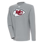 Antigua Kansas City Chiefs Big Logo Flier Bunker Crewneck - Thumbnail 1 of 2