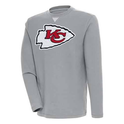 Antigua Kansas City Chiefs Big Logo Flier Bunker Crewneck - Primary Image