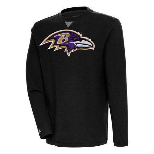 Antigua Baltimore Ravens Big Logo Flier Bunker Crewneck - Primary Image