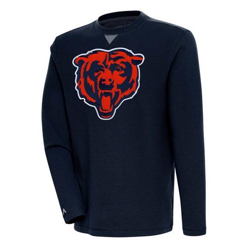 Antigua Chicago Bears Bear Head Big Logo Flier Bunker Crewneck - Primary Image