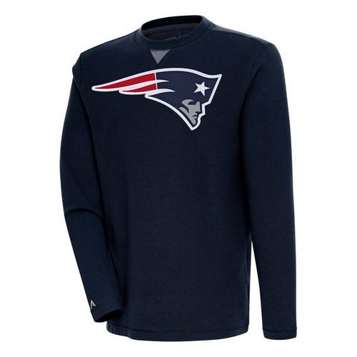 Antigua New England Patriots Big Logo Flier Bunker Crewneck - Primary Image