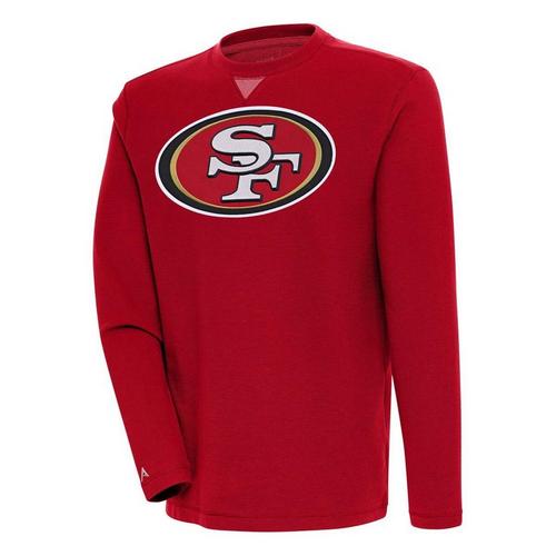Antigua San Francisco 49ers Big Logo Flier Bunker Crewneck - Primary Image