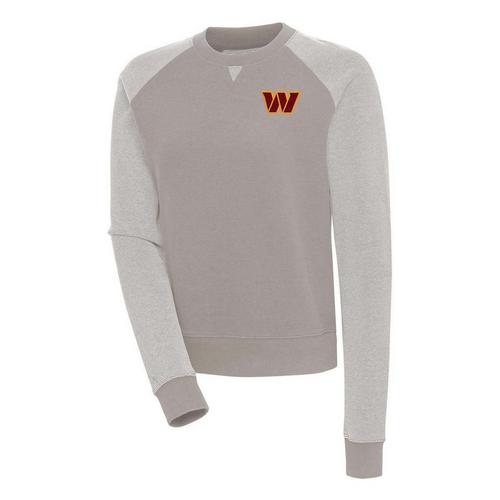 Antigua Women's Washington Commanders Chest Crest Flier Bunker Crewneck - Primary Image