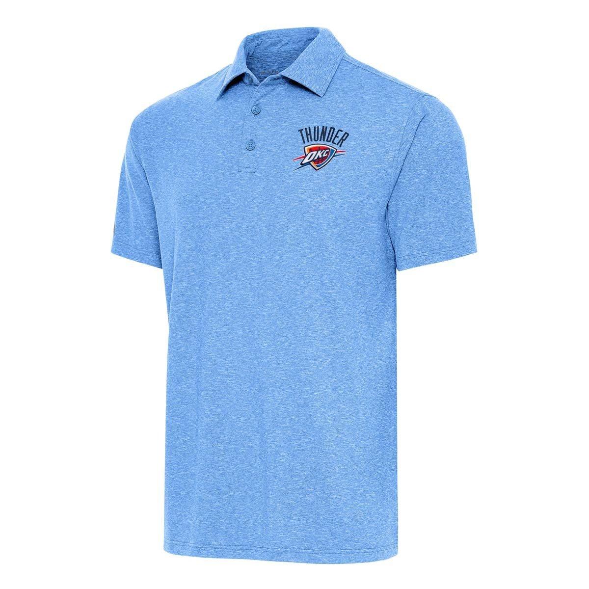 Antigua Oklahoma City Thunder Par 3 Wordmark Logo Polo