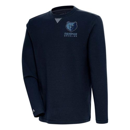 Antigua Memphis Grizzlies Chest Logo Flier Bunker Crewneck - Primary Image