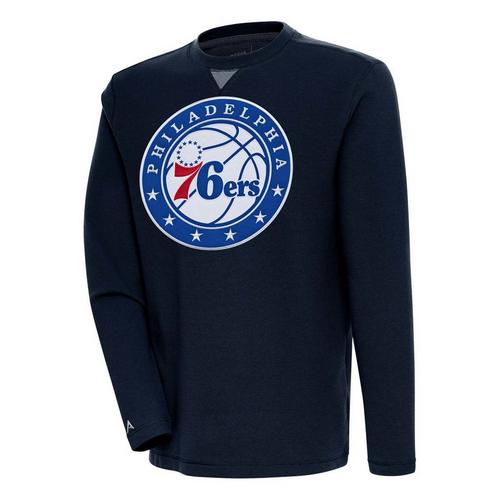 Antigua Philadelphia 76ers Big Logo Flier Bunker Crewneck - Primary Image