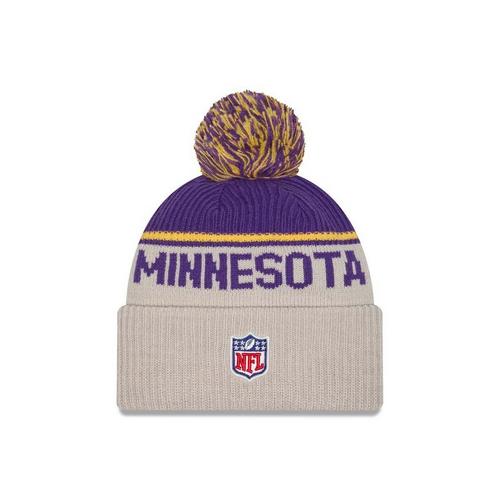 New Era Minnesota Vikings 2024 Sideline Historic Beanie - Primary Image