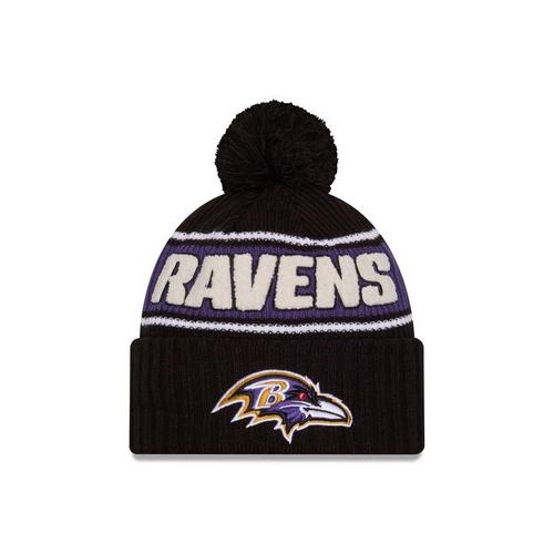 New Era Kids' Baltimore Ravens 2024 Sideline Sportknit Beanie - Primary Image