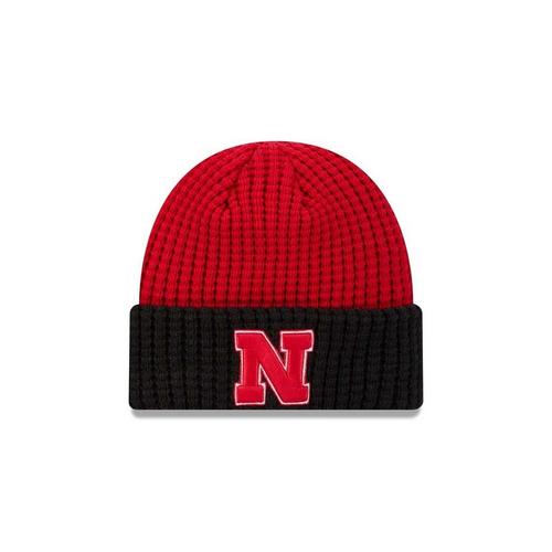 New Era Kids' Nebraska Cornhuskers Waffle Junior Beanie - Primary Image
