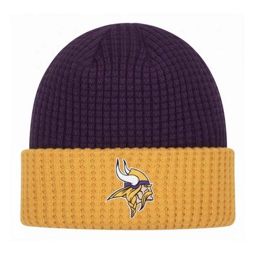 New Era Kids' Minnesota Vikings Waffle Beanie - Primary Image