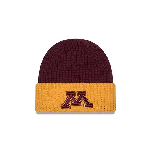New Era Kids' Minnesota Golden Gophers Waffle Junior Beanie - Primary Image