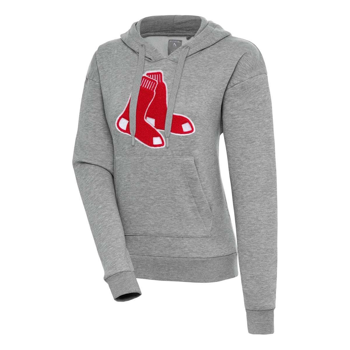 Antigua Women's Boston Red Sox Chenille Victory Pullover Hoodie