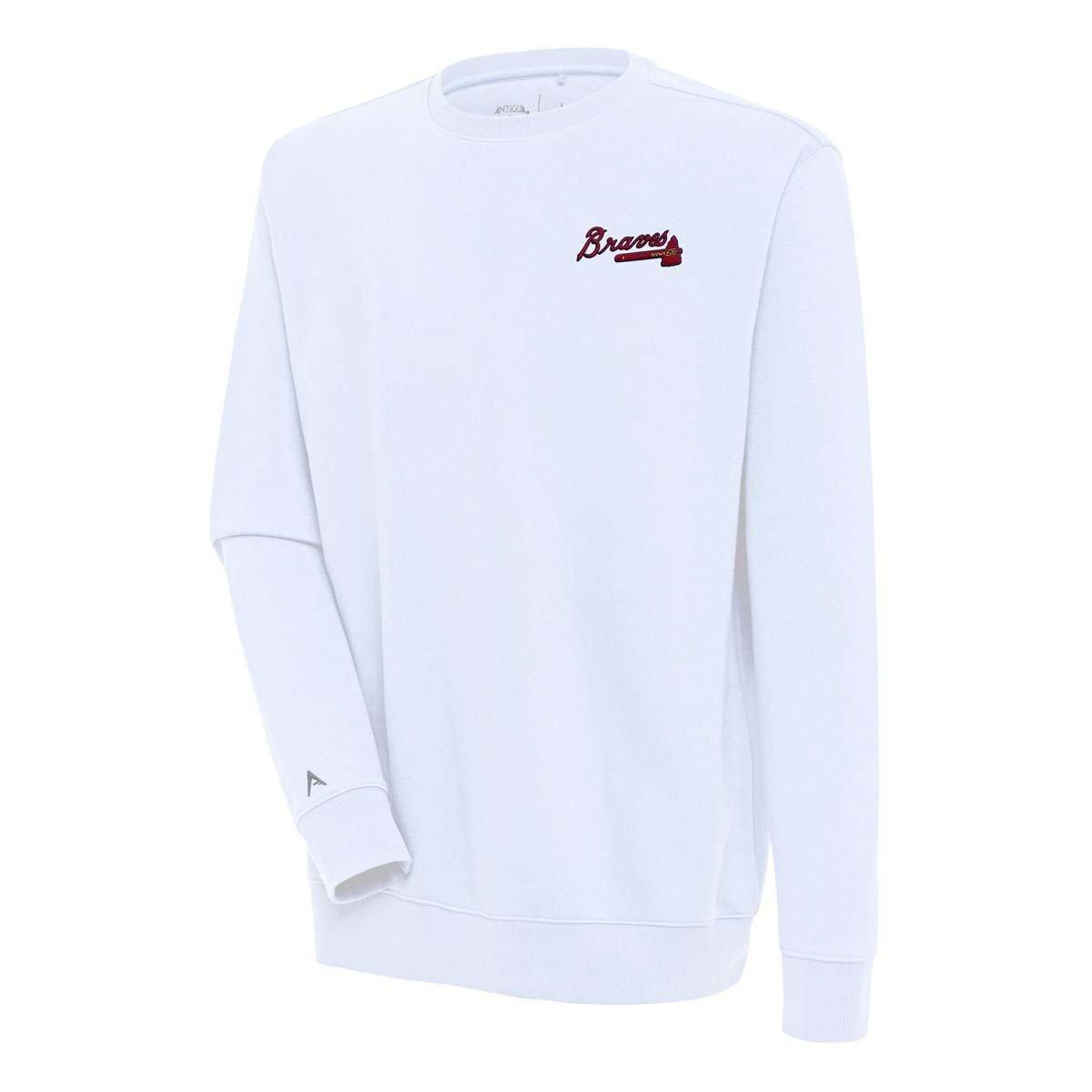 Antigua Atlanta Braves Victory Pullover Sweatshirt