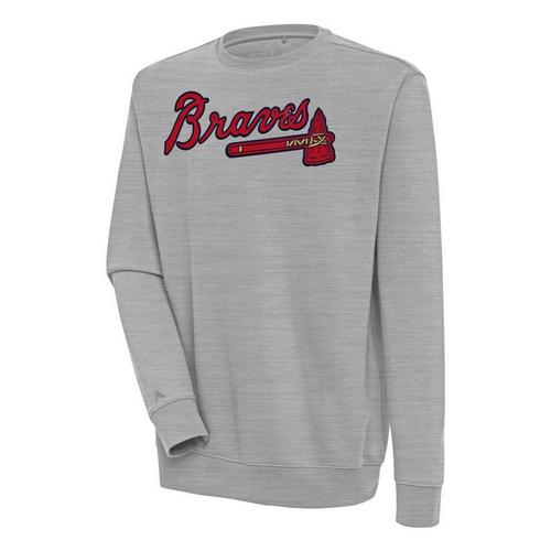 Antigua Atlanta Braves Victory Big Logo Crew - Primary Image