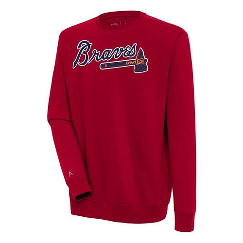 Antigua Atlanta Braves Victory Big Logo Crew - Primary Image