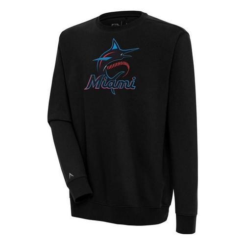 Antigua Miami Marlins Victory Big Logo Crew - Primary Image
