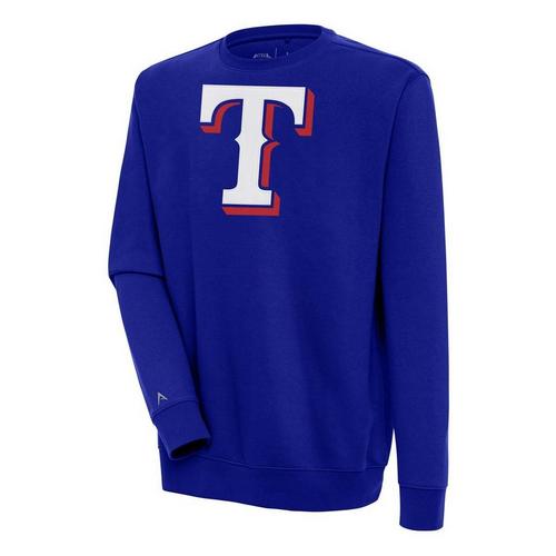 Antigua Texas Rangers Victory Big Logo Crew - Primary Image