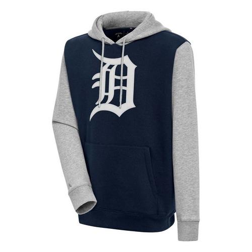 Antigua Detroit Tigers Victory CB Pullover Big Logo Hoodie - Primary Image