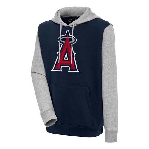 Antigua Los Angeles Angels Victory CB Pullover Big Logo Hoodie - Primary Image