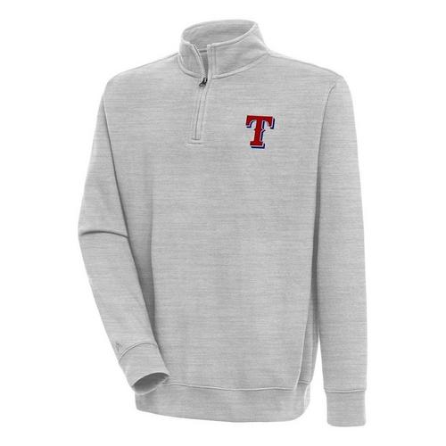 Antigua Texas Rangers Victory Mock Pullover Long Sleeve 1/4 Zip - Primary Image