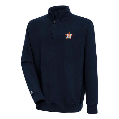 Antigua Houston Astros Victory Mock Pullover Long Sleeve 1/4 Zip - Primary Image