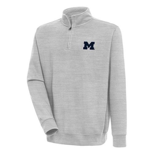 Antigua Men's Michigan Wolverines Victory 1/4 Zip Mock Pullover - Primary Image