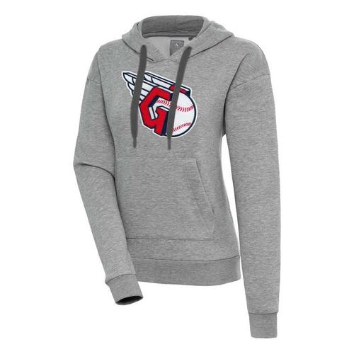 Antigua Women's Cleveland Guardians Chenille Victory Pullover Hoodie - Primary Image