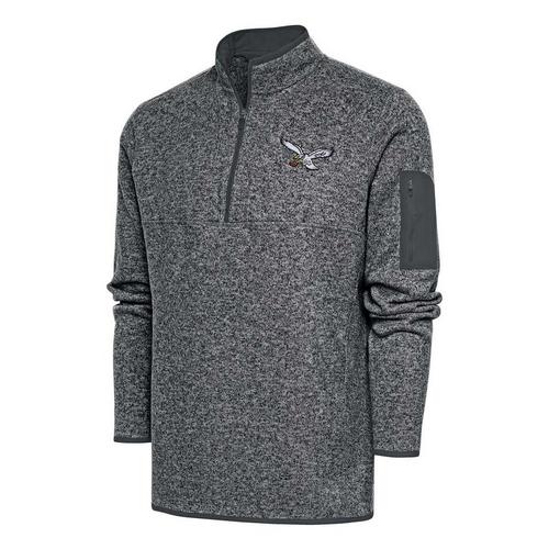 Antigua Philadelphia Eagles Classic White Fortune Long Sleeve 1/4 Zip - Primary Image