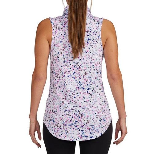 Women's Bad Birdie Geometric Sleeveless Polo - Primary Image