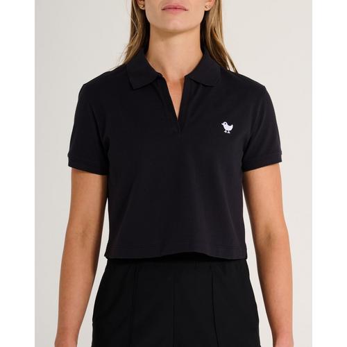 Women's Bad Birdie Rib Collar Polo - Primary Image
