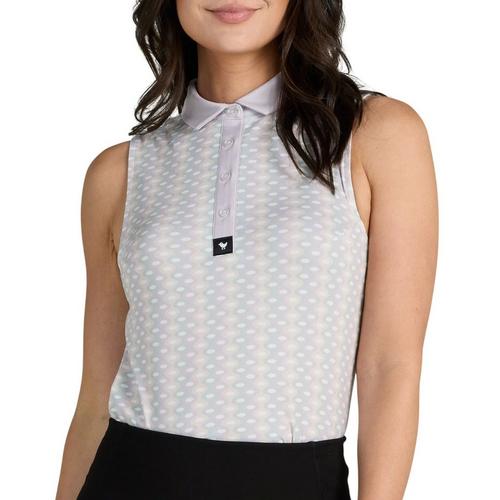 Women's Bad Birdie Warped Grooves Sleeveless Polo - Primary Image