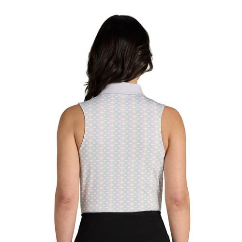 Women's Bad Birdie Warped Grooves Sleeveless Polo - Primary Image